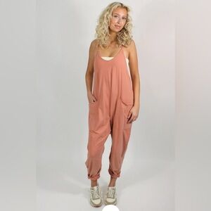 Free People FP Movement Hot Shot Onesie, size Large In Petal